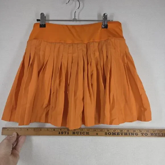 Skirt Size Large Womens Orange Athletic Gym Training Skirts Athleisure Workout - Picture 6 of 11